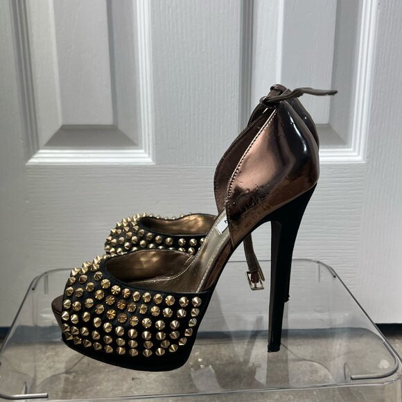 "Steve Madden" Spike Studded Heels - Picture 3 of 4